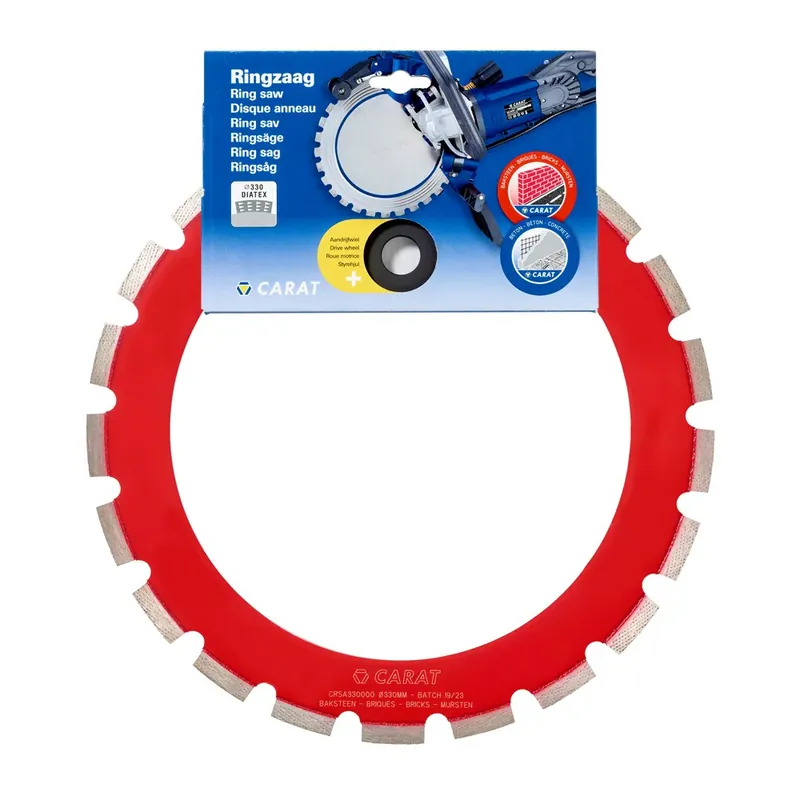 Alleen Vandaag CARAT RINGZAAG BAKSTEEN 330MM INCL AANDRIJFWIEL