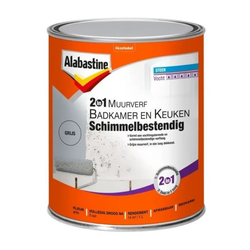 Alabastine Muurverf Badkamer & Keuken 2-in-1 Koopje