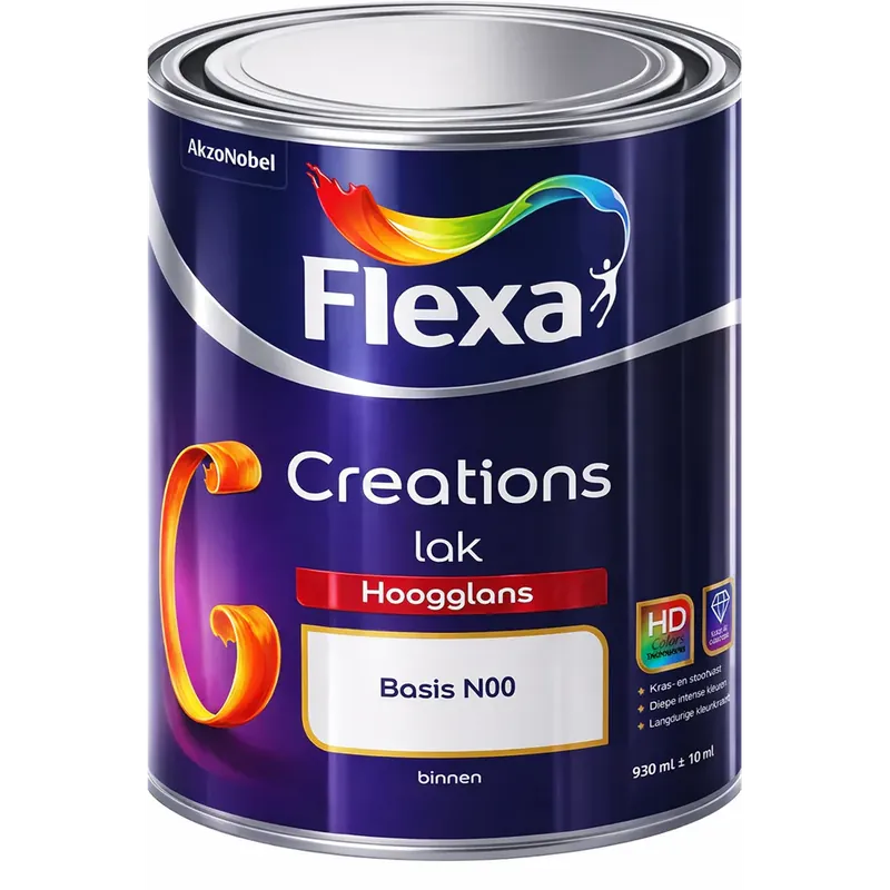 Flexa Creations Lak Hoogglans N00 1L Weekendaanbieding