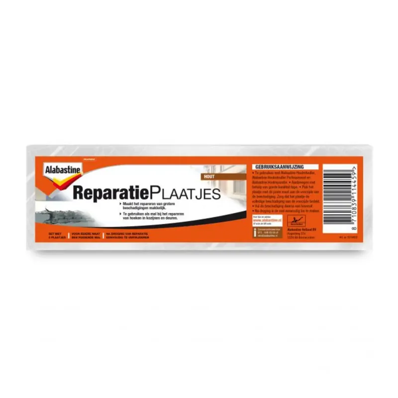 Weekendaanbieding Alabastine Reparatieplaatjes voor nauwkeurige houtreparaties