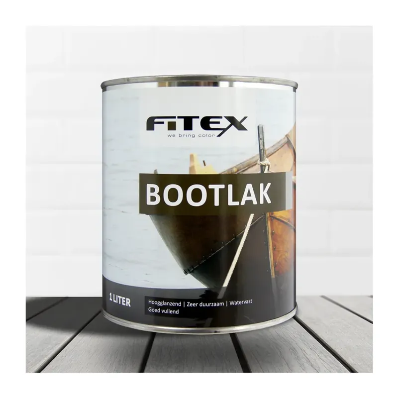 Gratis Retour Fitex Bootlak Blank 1 liter