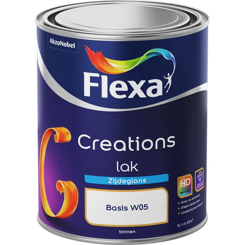 Dagaanbieding Flexa Creations Lak Zijdeglans W05 1L