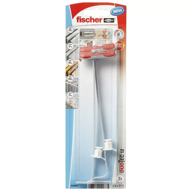 Fischer DuoTec Hollewandplug 12 mm met Bolkopschroef Actieprijs
