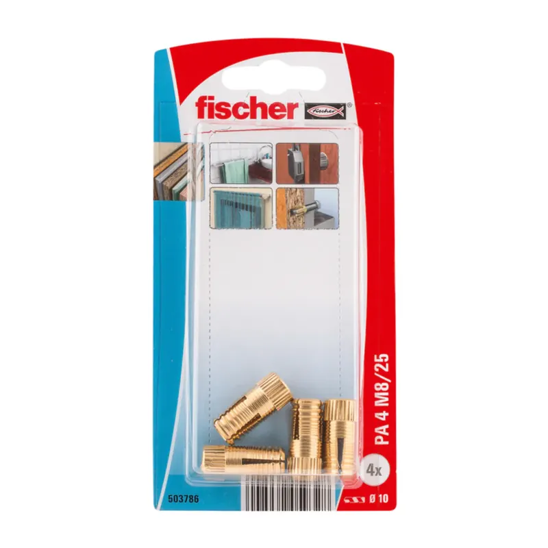 Fischer Messing Plug PA 4 M8/25 Koop Vandaag