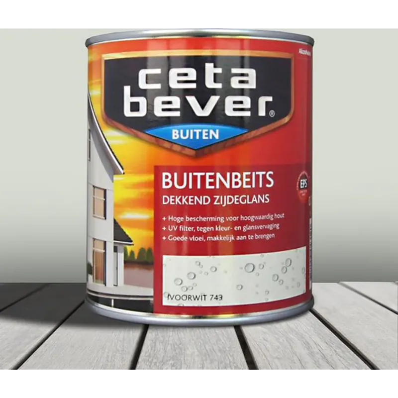 CetaBever Buitenbeits Dekkend Ivoorwit 743 Direct Beschikbaar