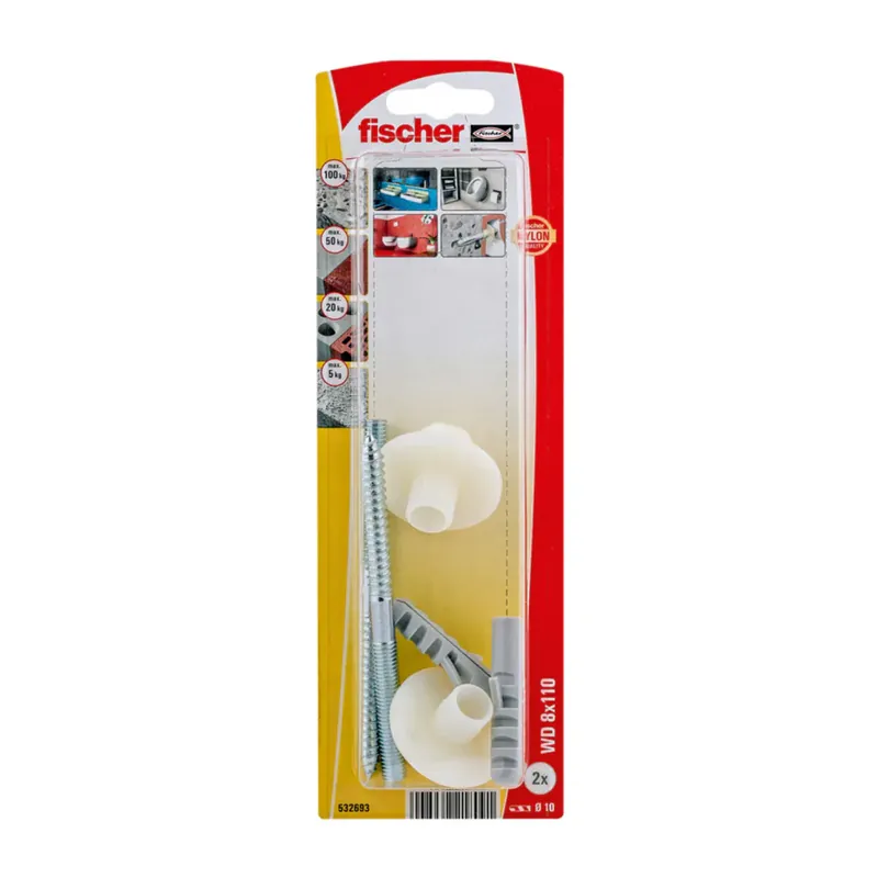Dagaanbieding Fischer Wastafel/Urinoir Bevestiging WD 8 x 100