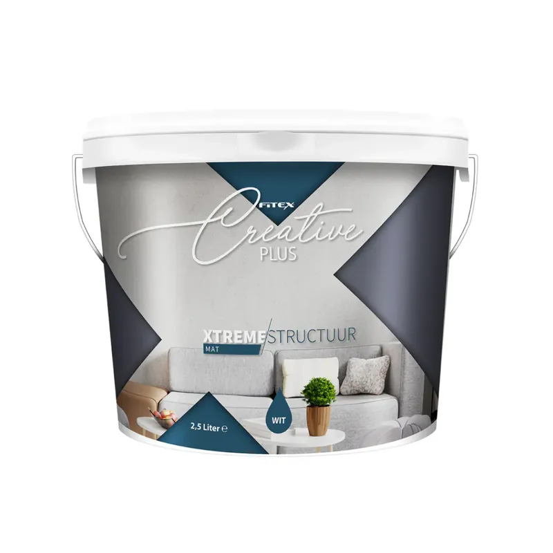 Fabrieksprijs Fitex Creative Plus Xtreme Structuur - Hoogwaardige Structuurverf voor een Gunstige Prijs