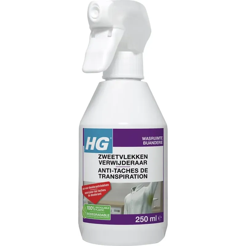 HG Zweet- en Deodorantvlekken Verwijderaar Express Levering