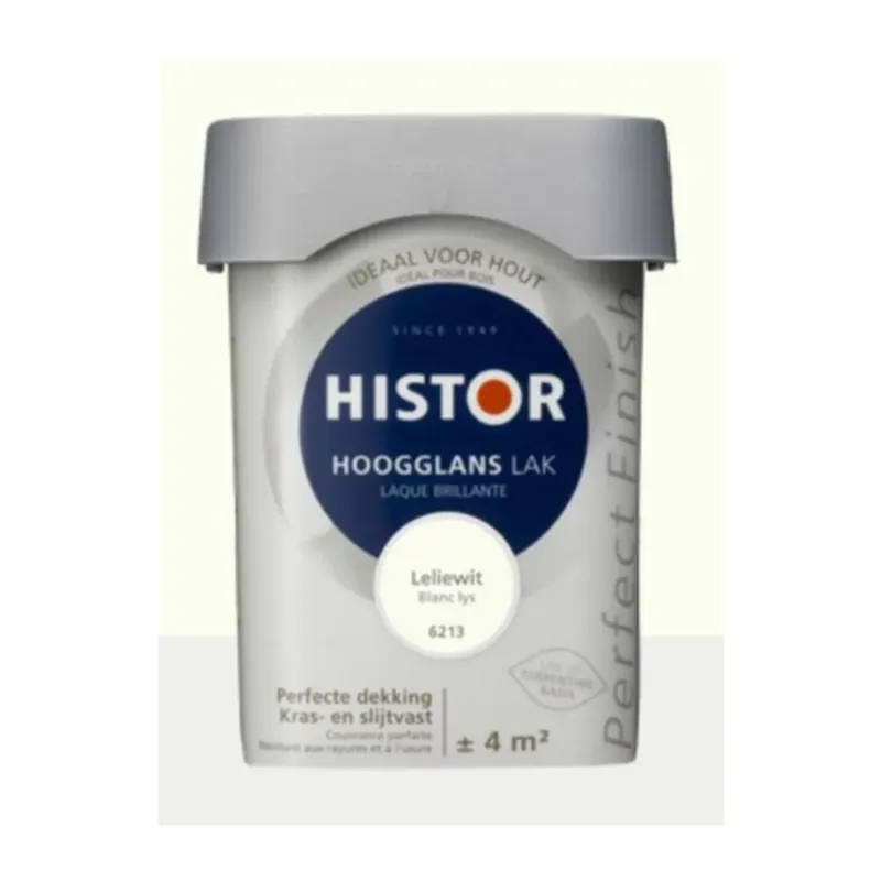 Laatste Kans Langdurige Glans en Bescherming met Histor Perfect Finish Alkyd Hoogglans Leliewit