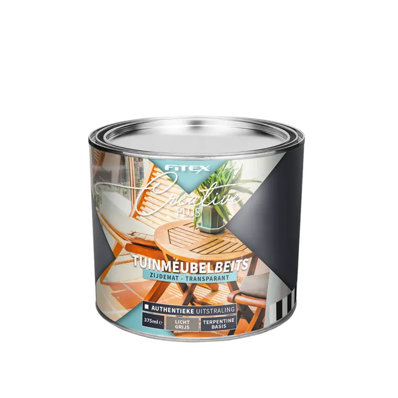 Merkproduct Fitex Creative Plus Tuinmeubelbeits Transparant Zwart