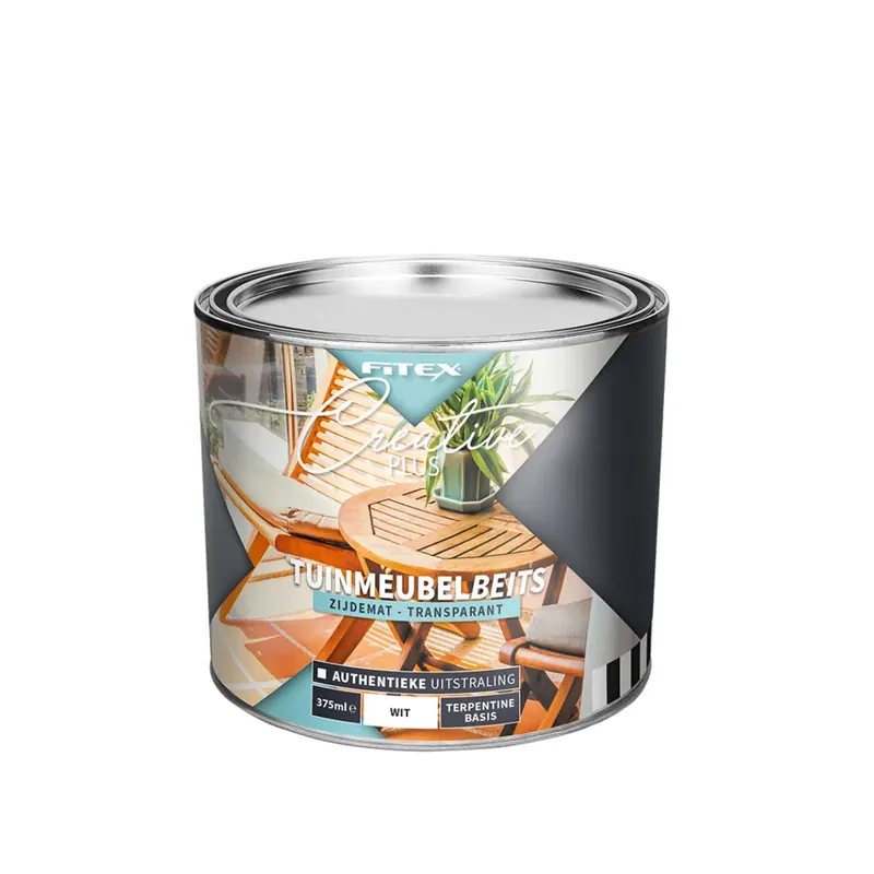 Seizoensaanbieding Fitex Creative Plus Tuinmeubelbeits Transparant Wit