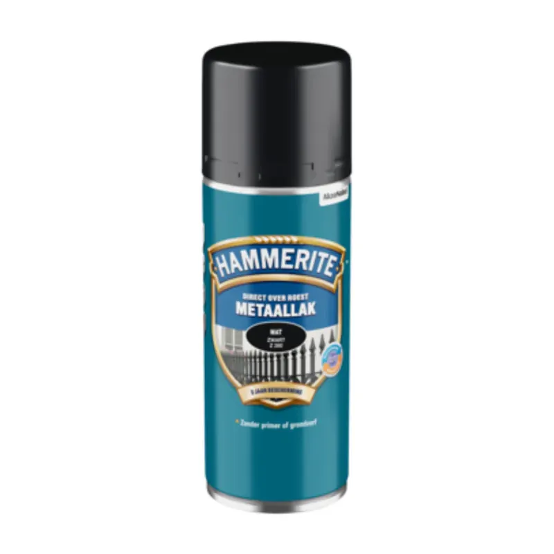 Actieprijs Hammerite Metaallak Mat Zwart – 400 ml