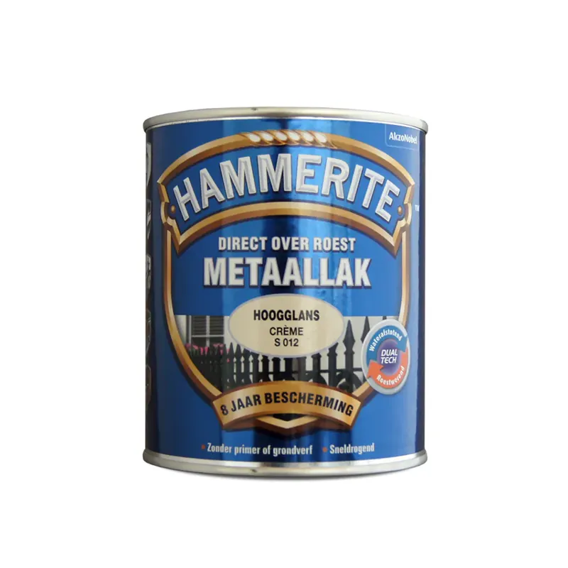 Hoge Kwaliteit Hammerite Metaallak Hoogglans Zwart S060