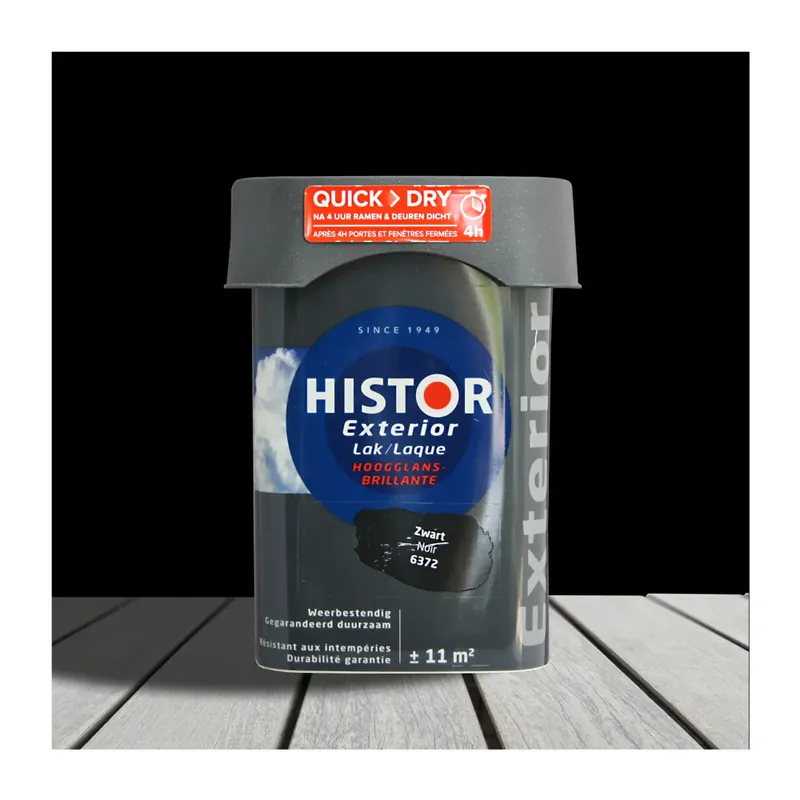 Nieuw Een Stralende Keuze Histor Exterior Lak Hoogglans Zwart 6372