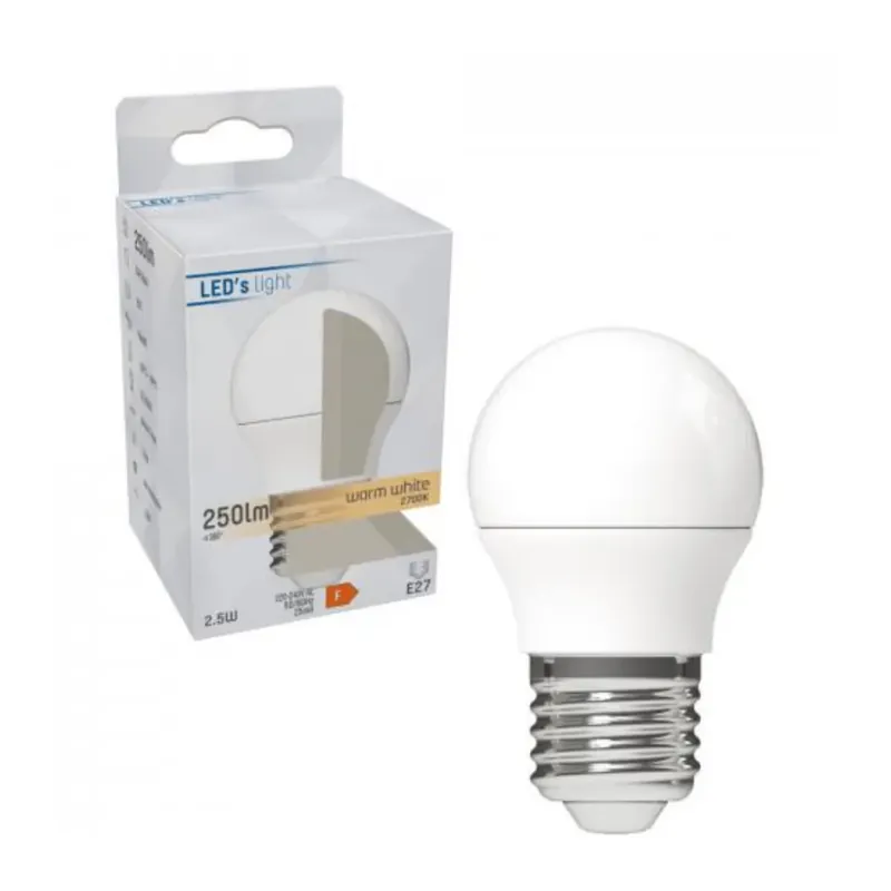 LED‘S LIGHT Globe G45 E27 2,5W Must-Have