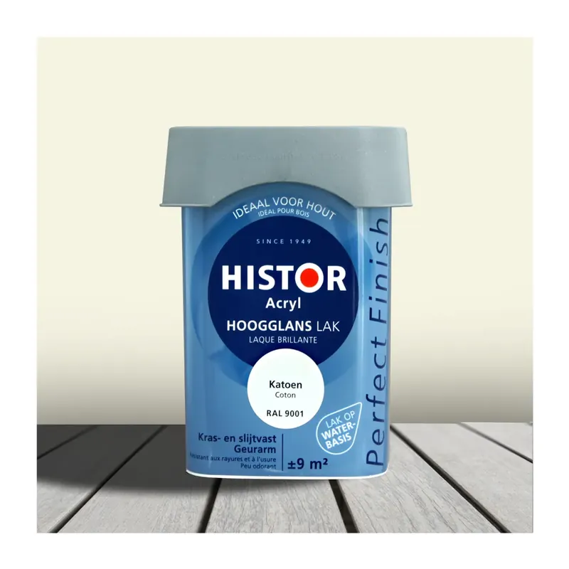 Histor Perfect Finish Acryl Hoogglans RAL 9001 Veilige Betaling
