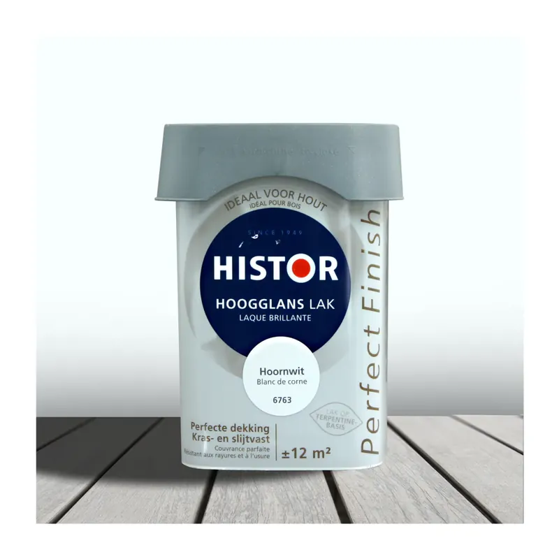 Schitterend en Duurzaam Histor Perfect Finish Alkyd Hoogglans Hoornwit Tijdelijk Beschikbaar