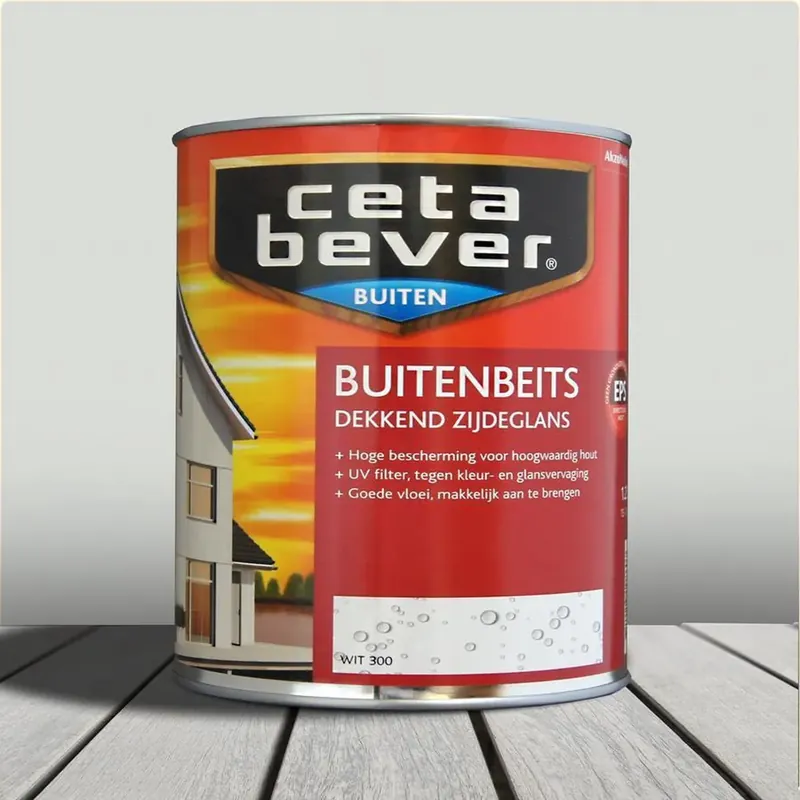 Hete Deal CetaBever Buitenbeits Dekkend Wit 300
