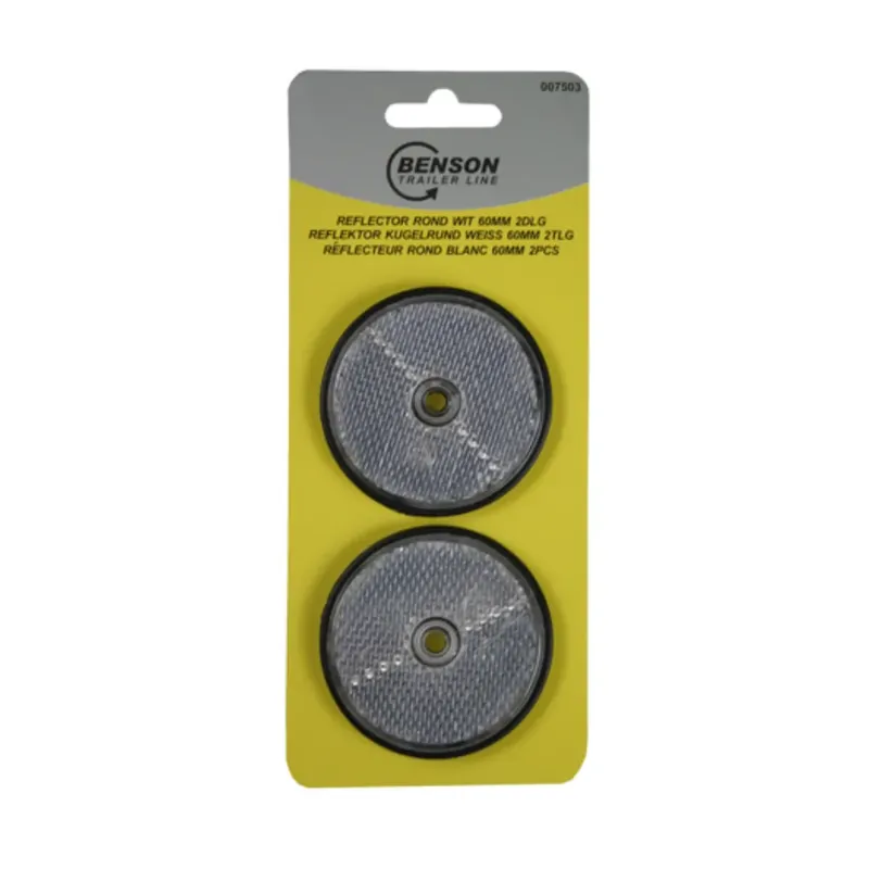 Korting Reflector Rond Wit 2 stuks