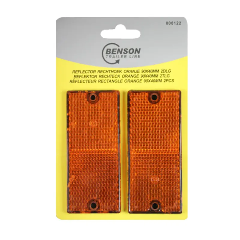 Reflector Rechthoek Oranje Exclusieve Aanbieding