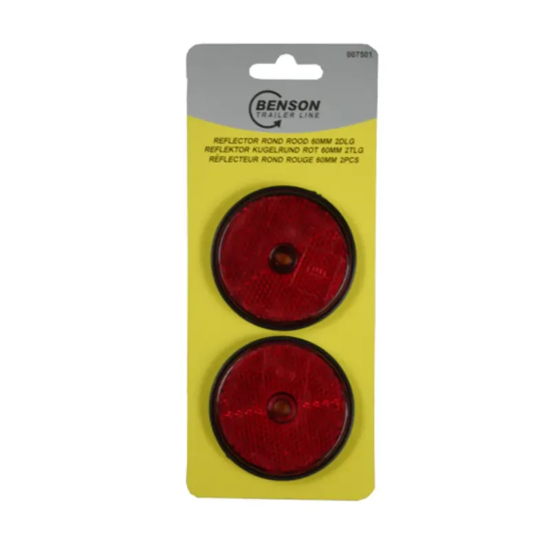 Reflector Rond Rood 2 stuks Goedkoop