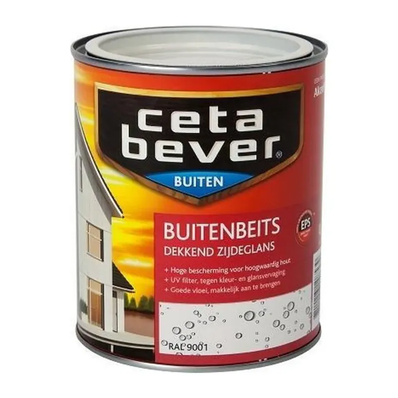 Rechtstreeks Van De Fabrikant CetaBever Buitenbeits Dekkend RAL 9001