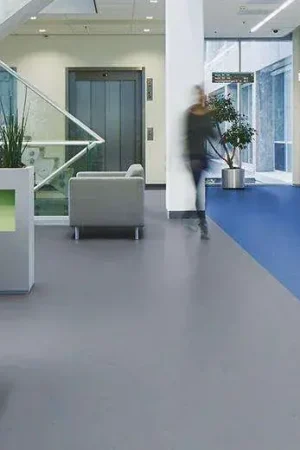 Premium Marmoleum Concrete blue shimmer 3734