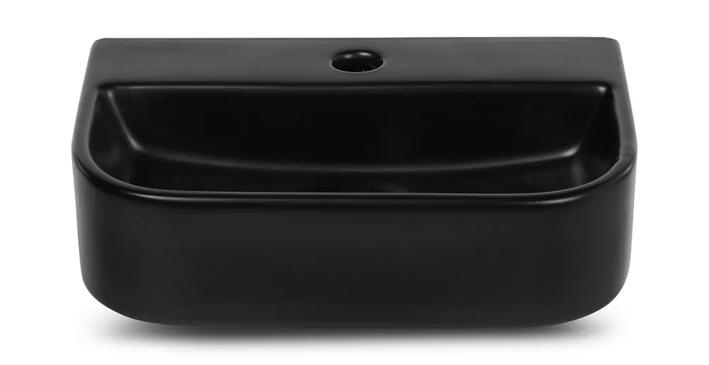 Koop Vandaag Blue Label Anholt fontein keramiek zonder overloop 32x22x8,5cm mat zwart