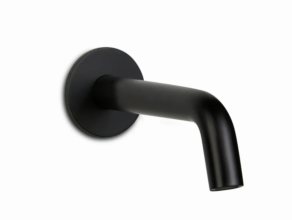 Blue Label Brondby baduitloop 1/2", inkortbaar, lengte 100-180mm, met rozet, mat zwart Flitsaanbieding