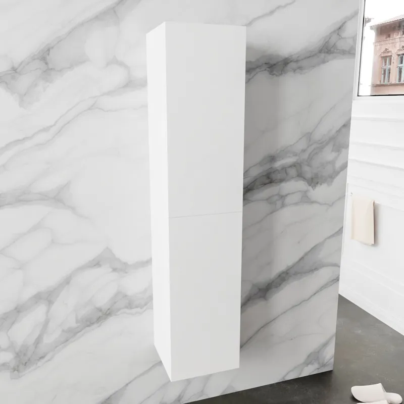 Op = Op Blue Label Annika universele kolomkast, 2 omkeerbare deuren, 1600 x 350 x 350mm (HxBxD), mat wit