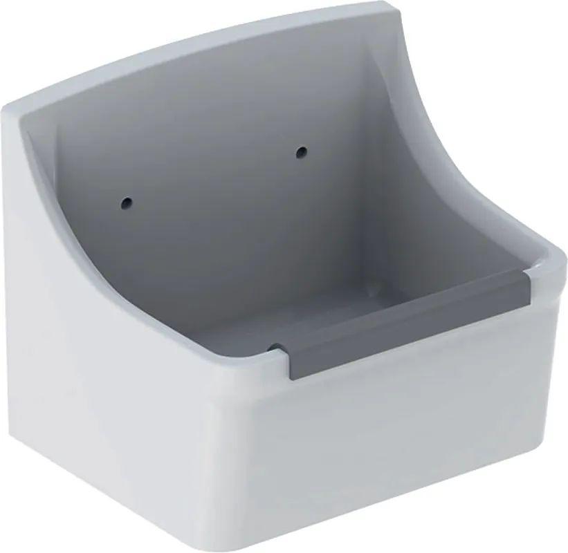 Rechtstreeks Van De Fabrikant Geberit 300 Basic Norma gootsteen 45 cm met stootrand en roostergaten wit S8A42000000G