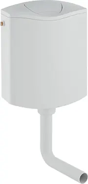 Populair Geberit AP116plus opbouwreservoir, 2-toets spoeling, met toiletblokhouder voor inbouwreservoir Alpien wit