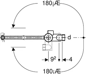 Geberit badafvoer met draaibediening, d52, lengte 73 cm, met afbouwset Glansverchroomd, d=40mm Beperkte Voorraad