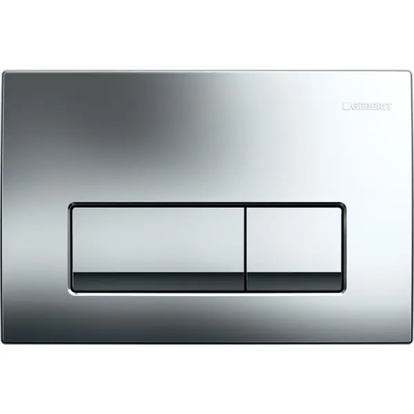 Geberit Delta 50 bedieningsplaat 24.6x16.4cm chroom 115105215 Direct Beschikbaar