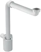 Geberit dompelbuissifon Ø32 mm wit voor wastafel, ruimtesparend model 151116111 Gratis Retour