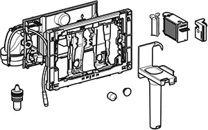 Must-Have Geberit DuoFresh, automatisch en stickhouder, Sigma12 cm glanschroom
