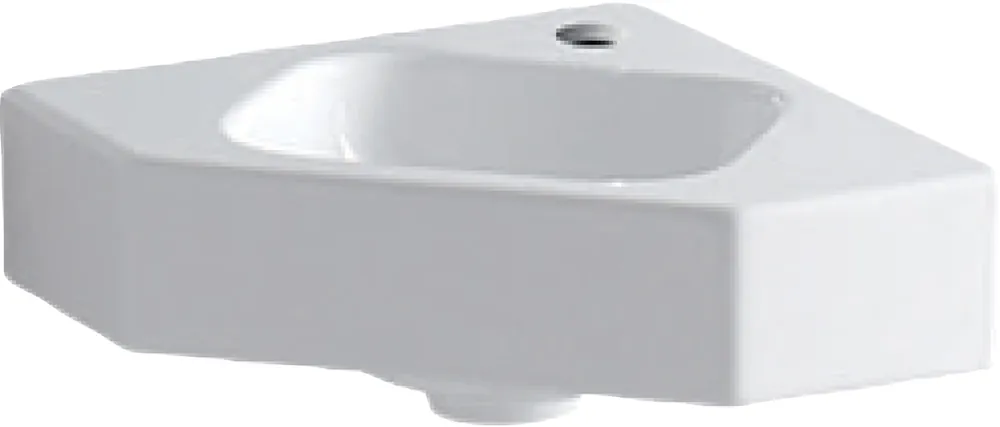 Voordeelprijs Geberit iCon hoekfontein 33 cm met kraangat zonder overloop wit 124729000