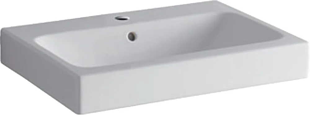 Betrouwbaar Geberit iCon wastafel m. kraangat m. overloop 60x48.5x15.5cm wit 124060000
