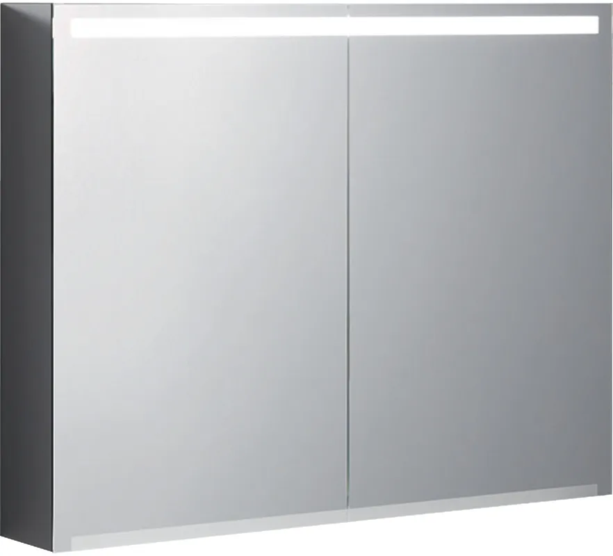 Betaalbaar Geberit Option spiegelkast, 2 deuren, frontspiegel, soft-close, met WCD, hxbxd 700x900x150mm