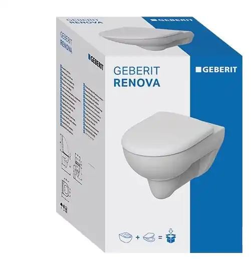 Direct Beschikbaar Geberit Renova combipack diepspoel 3-6l met closetzitting 54cm wit 500.802.00.1
