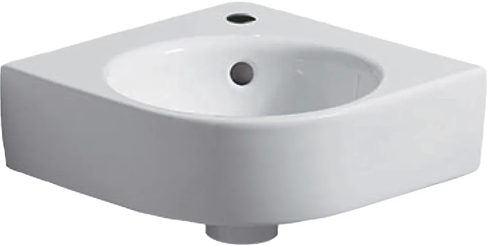 Bestseller Geberit Renova Compact hoekfontein m. kraangat m. overloop 32x32x11cm wit 276132000