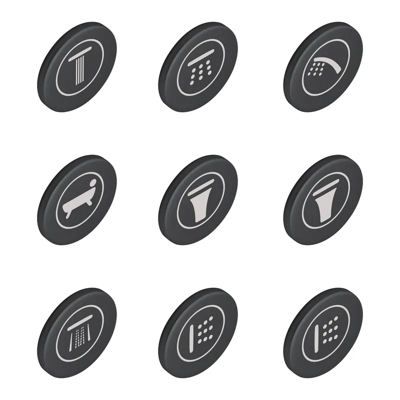 Alleen Vandaag Grohe Smartcontrol Druktoetsen voor inbouw chroom/graniet 14077XH0