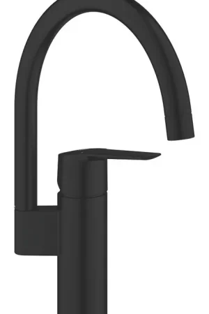 Aanbieding Grohe Start keukenkraan m. C-uitloop voorsprong 18.3cm mat zwart 304692430