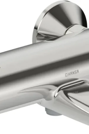 Hansa Hansamicra badthermostaat m. omstel m. koppelingen m. thermo cool functie HOH=15cm chroom 58162171 Hete Deal
