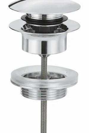 Bestel Nu Grohe, Afvoergarnituur, push-open, afneembare kap, afsluitbaar, chroom