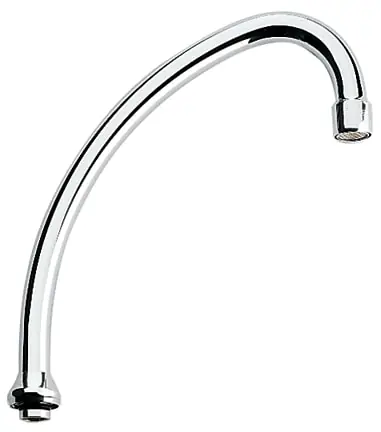 Meest Verkocht Grohe, Buisuitloop sanitairkraan, met mousseur, G3/4", 140mm hoogte, 185mm voorsprong J-uitloop, draaibaar, chroom