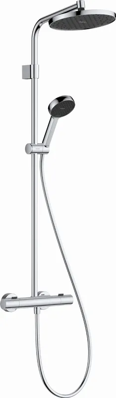 Rechtstreeks Van De Fabrikant Hansgrohe Activera Showerpipe 240 1jet EcoSmart Ecostat Fine chroom 28078000
