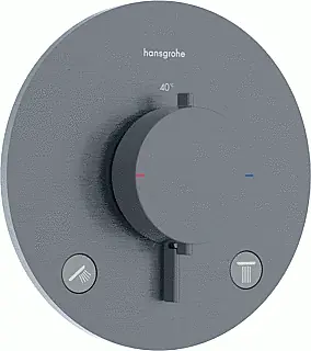 Hansgrohe Ecostat Comfort S thermostatische inbouw afbouwdeel 2F brushed black chrome 33715340 Aanbieding