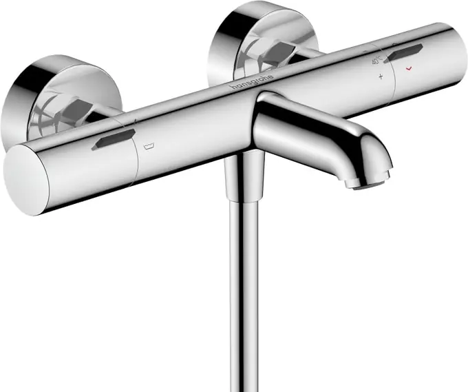 Hansgrohe Ecostat Fine badthermostaat m. omstel m. koppelingen HOH=15cm chroom 13325000 Tijdelijk Beschikbaar