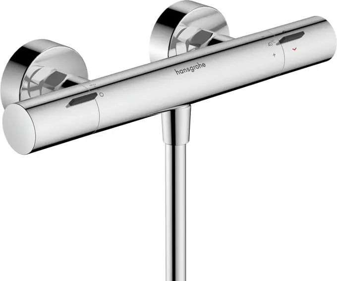 Hansgrohe Ecostat Fine douchethermostaat z. omstel m. koppelingen HOH=15cm chroom 13324000 Koop Online